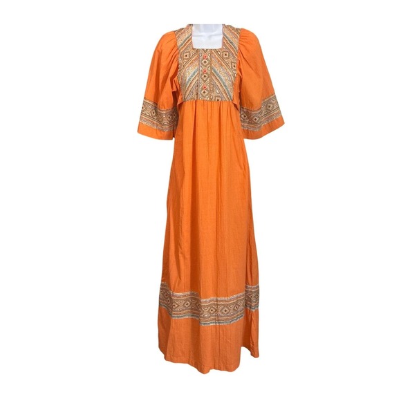 boho maxi dress 70s Maxi 70's Style Halter Dress In Boho Print – Rockn Willys Boutique